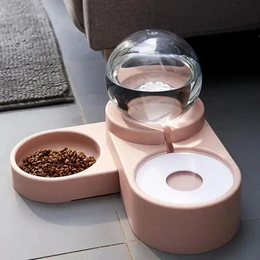 Distributeur eau et nourriture chat
